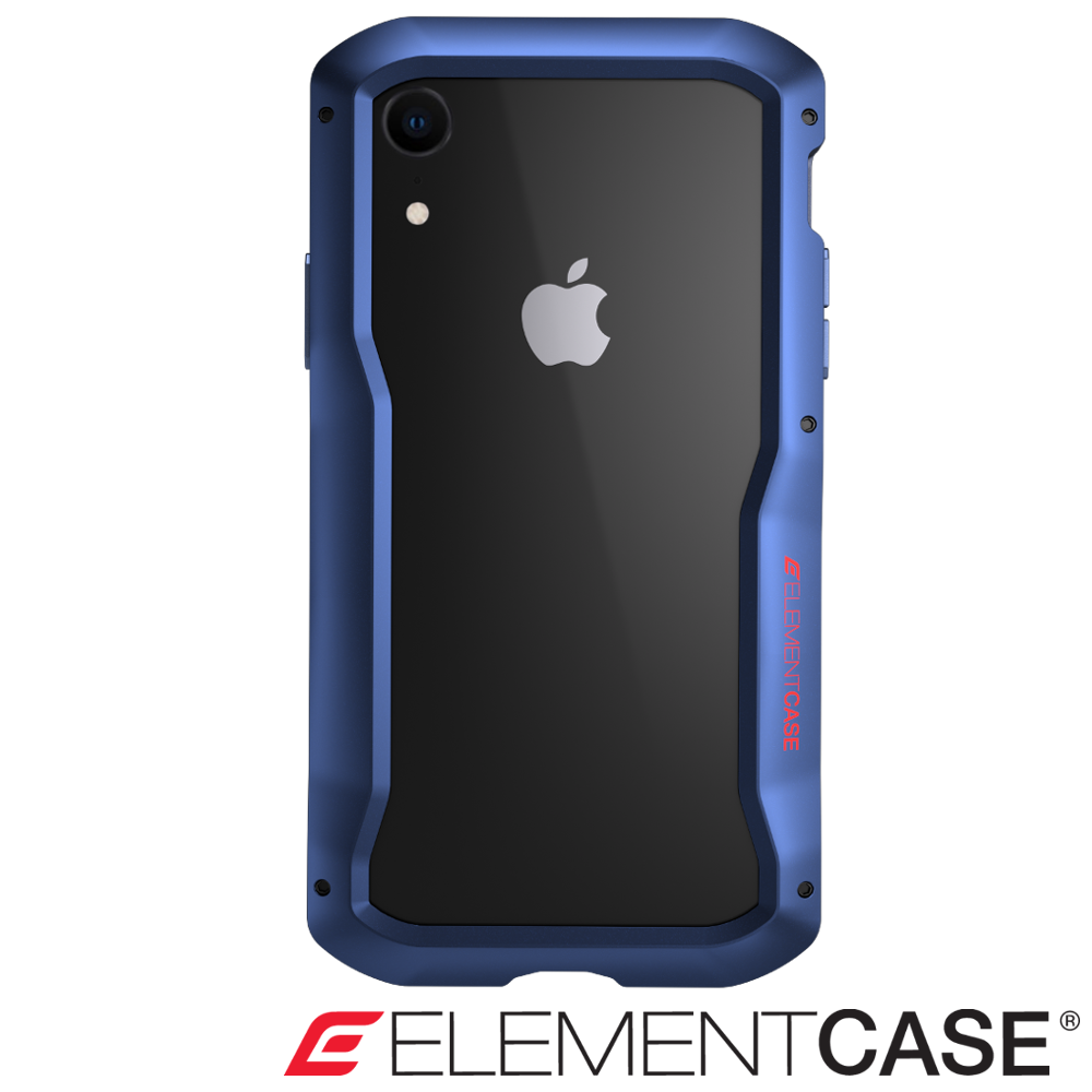 美國 ELEMENT CASE iPhone XR VAPOR-S高階金屬防摔殼- 藍