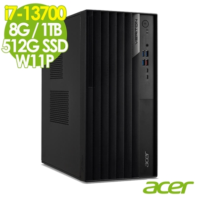 Acer 宏碁 Veriton VM8715G 商用電腦 (i7-13700/8G/1TB+512G SSD/W11P)