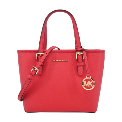 MICHAEL KORS JET SET防刮手提斜背托特兩用包-迷你/紅