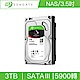 Seagate希捷 那嘶狼 IronWolf 3TB 3.5吋 SATAIII 5900轉NAS專用硬碟(ST3000VN007) product thumbnail 1