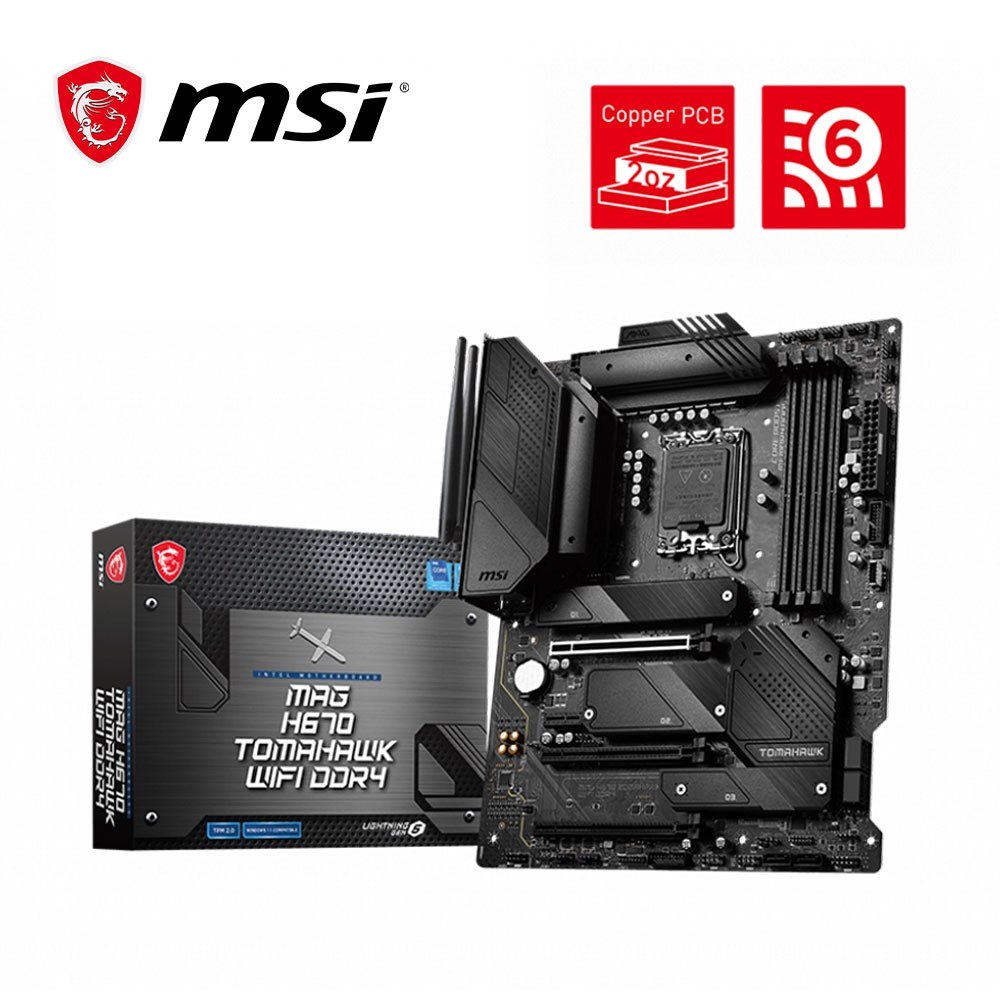 微星MSI MAG H670 TOMAHAWK WIFI DDR4 INTEL 主機板