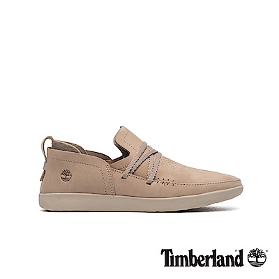 Timberland 女款灰褐色磨砂革舒適透氣休閒鞋|A1YCK