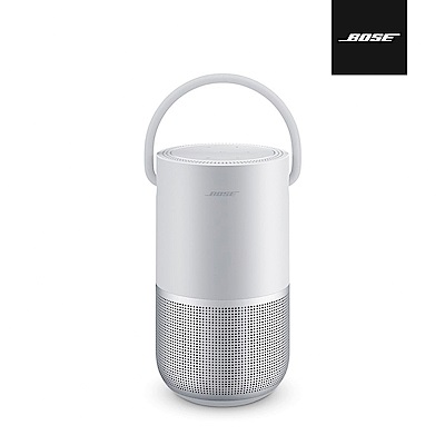 bose 360° 全方向聲音 防潑水 可通話 提把可攜式wifi、藍牙揚聲器 銀色