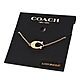 COACH 經典C字水鑽手鍊-金色 product thumbnail 1