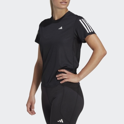 adidas 愛迪達 上衣 女款 短袖上衣 運動 亞規 OWN THE RUN TEE 黑 IC5188