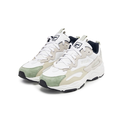 FILA RAY TRACER 中性復古運動老爹鞋-白/灰 4-C127Y-177