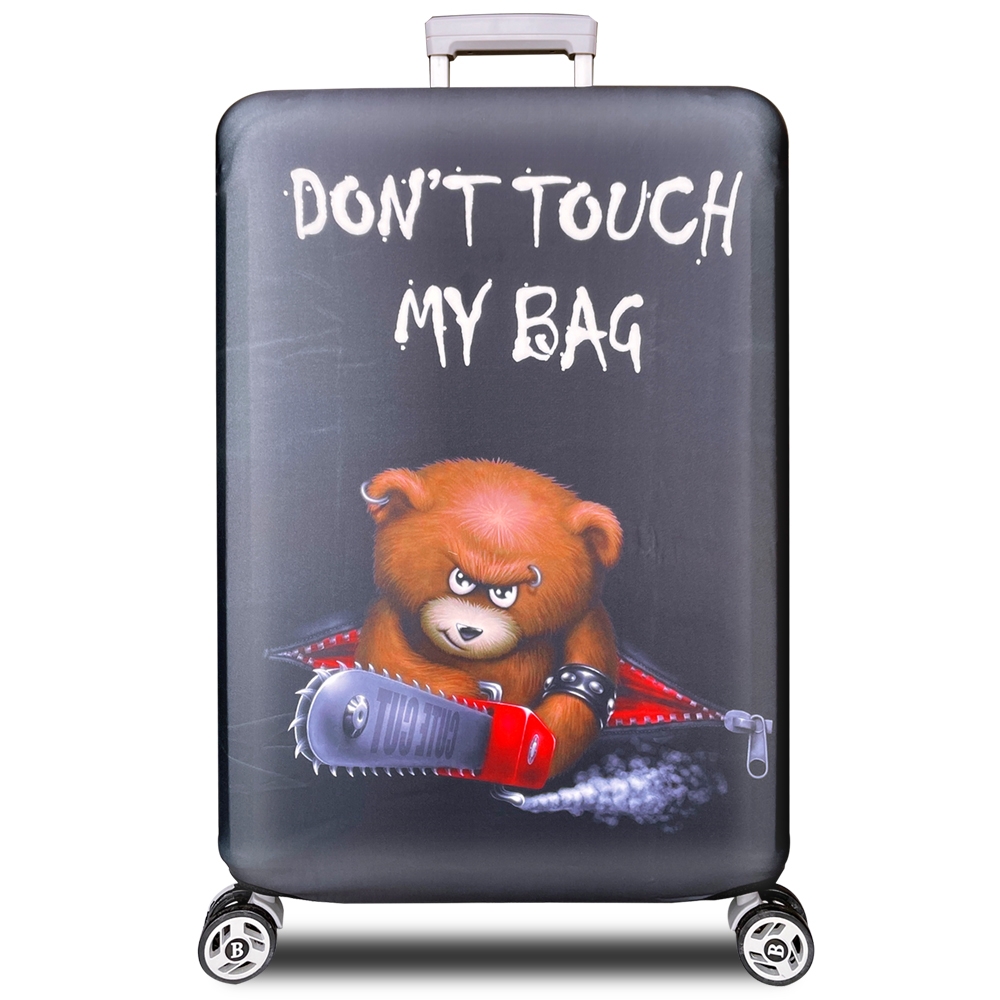 新一代 DON'T TOUCH MY BAG 威力熊行李箱保護套(25-28吋行李箱適用)