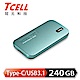 TCELL冠元- TPS100 240GB Type-C 行動固態硬碟 product thumbnail 3