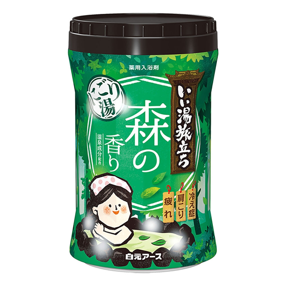 日本【白元】溫泉入浴劑 660g 森林芬芳