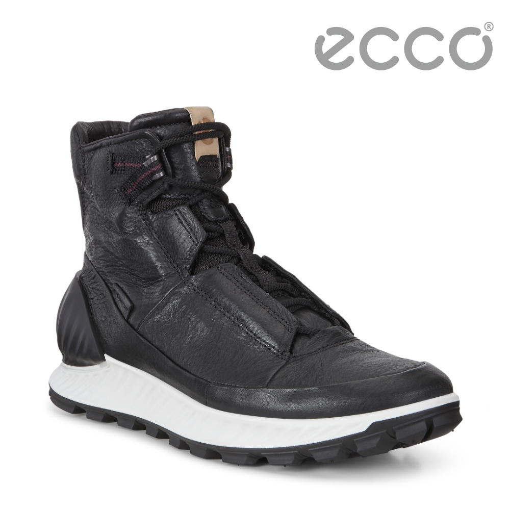 ECCO EXOSTRIKE 突破極限高筒運動戶外靴 DYNEEMA限定款 男-黑