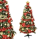 摩達客耶誕-8尺/8呎(240cm)特仕幸福型裝飾綠色聖誕樹(綺紅金雪系配件)含全套飾品不含燈 product thumbnail 1