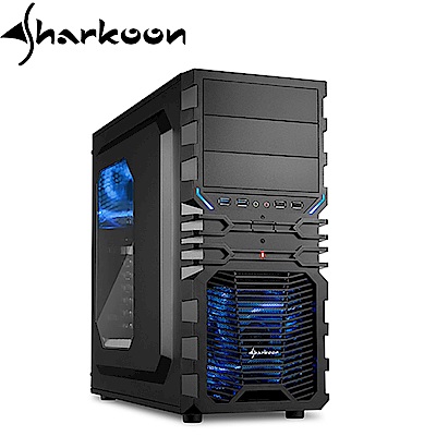 Sharkoon 旋剛 狂風者 ATX  電腦機殼(藍光/紅光)