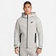 NIKE 外套 男款 運動連帽外套 AS M NK TCH FLC FZ WR HOODIE 灰 FB7922-063 product thumbnail 1