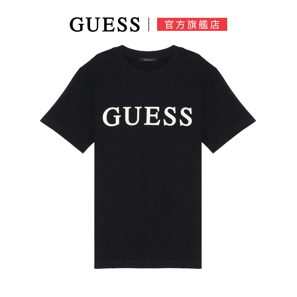 【GUESS】極簡LOGO短T-三色可選