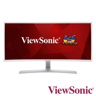 [無卡分期12期]ViewSonic VX3515-C-hd-w 35型超寬時尚曲面螢幕