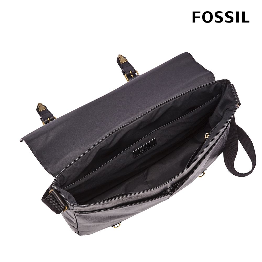 FOSSIL Miles 真皮復古郵差包-黑色SBG1291001 | 斜/肩背包| Yahoo奇摩