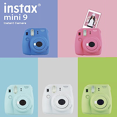 FUJIFILM Instax mini 9 拍立得 (平輸) 贈卡通底片 專用束口袋