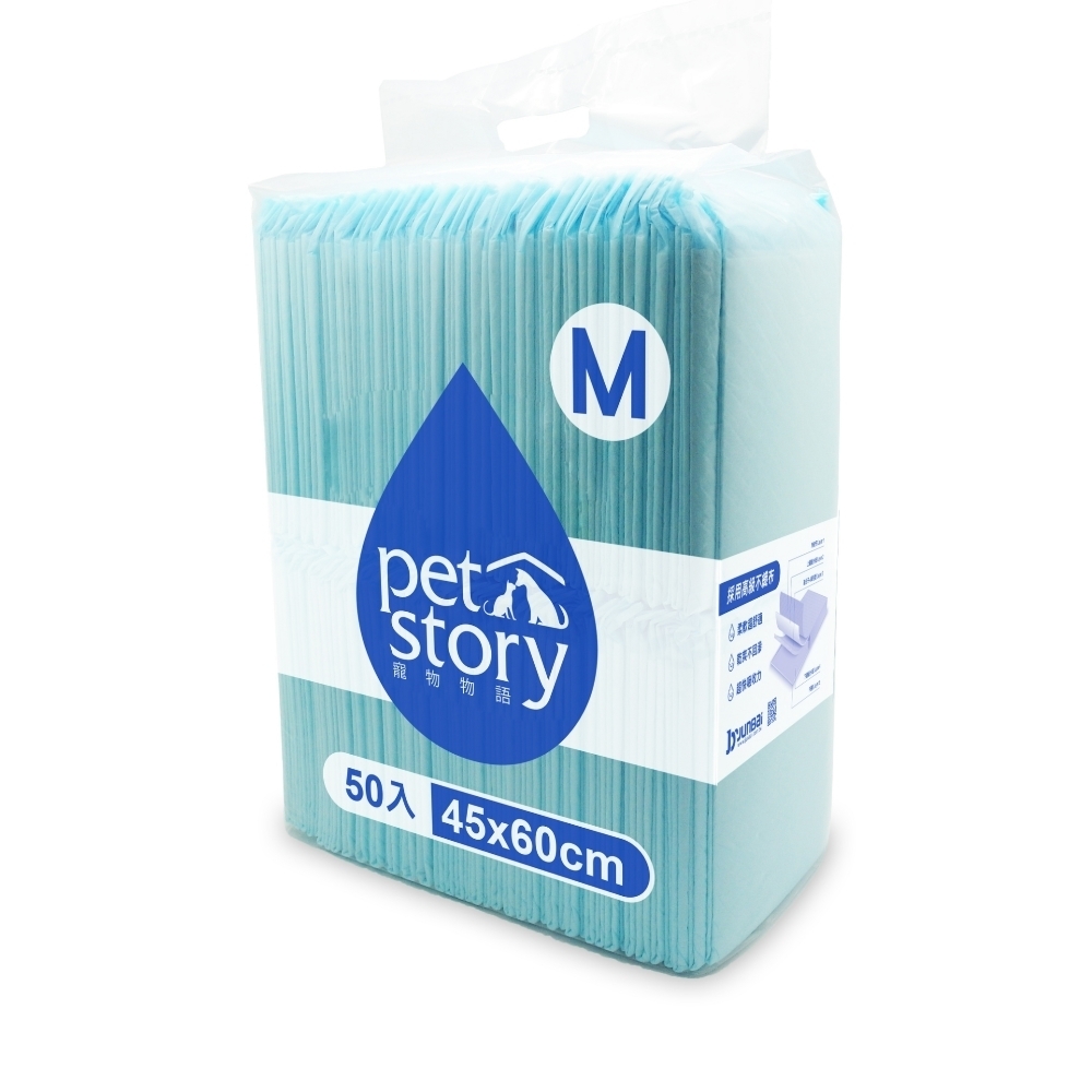 pet story寵物物語吸水墊45X60(M)50入-經濟包 (尿布/尿墊)