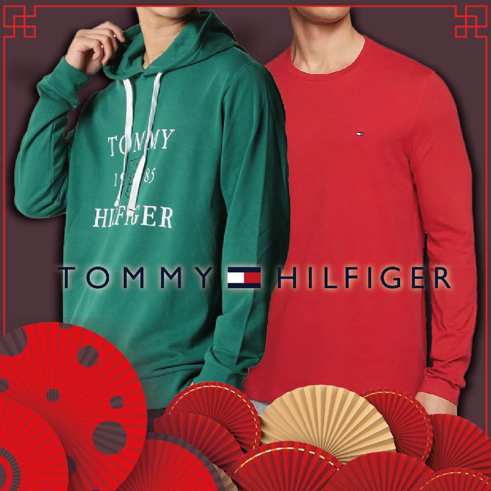 時時樂限定】Tommy Hilfiger 薄款長袖上衣簡約時髦中性休閒男/女裝-單