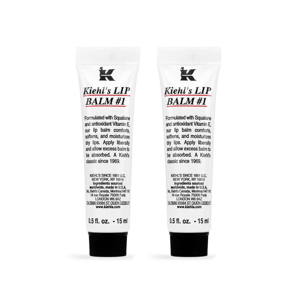 KIEHLS契爾氏 一號護唇膏#原味 15mlx2入+體驗包x3