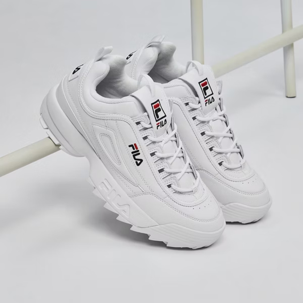 FILA DISRUPTOR 2 1998 中性經典款老爹鞋-白 4-C108Y-121