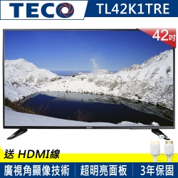 TECO東元 42吋 FHD低藍光液晶顯示器+視訊盒 TL42K1TRE