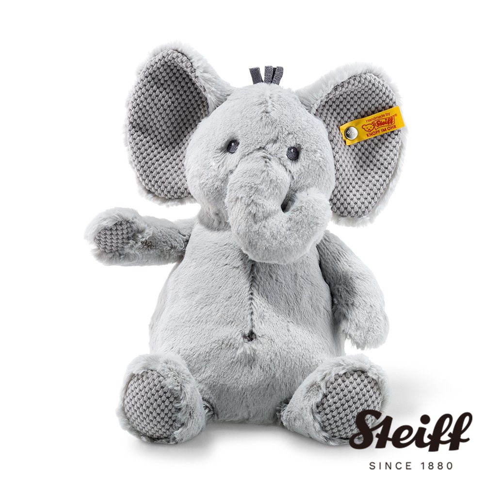 STEIFF德國金耳釦泰迪熊 Ellie Elephant 大象寶寶 安撫玩偶 寶寶玩具
