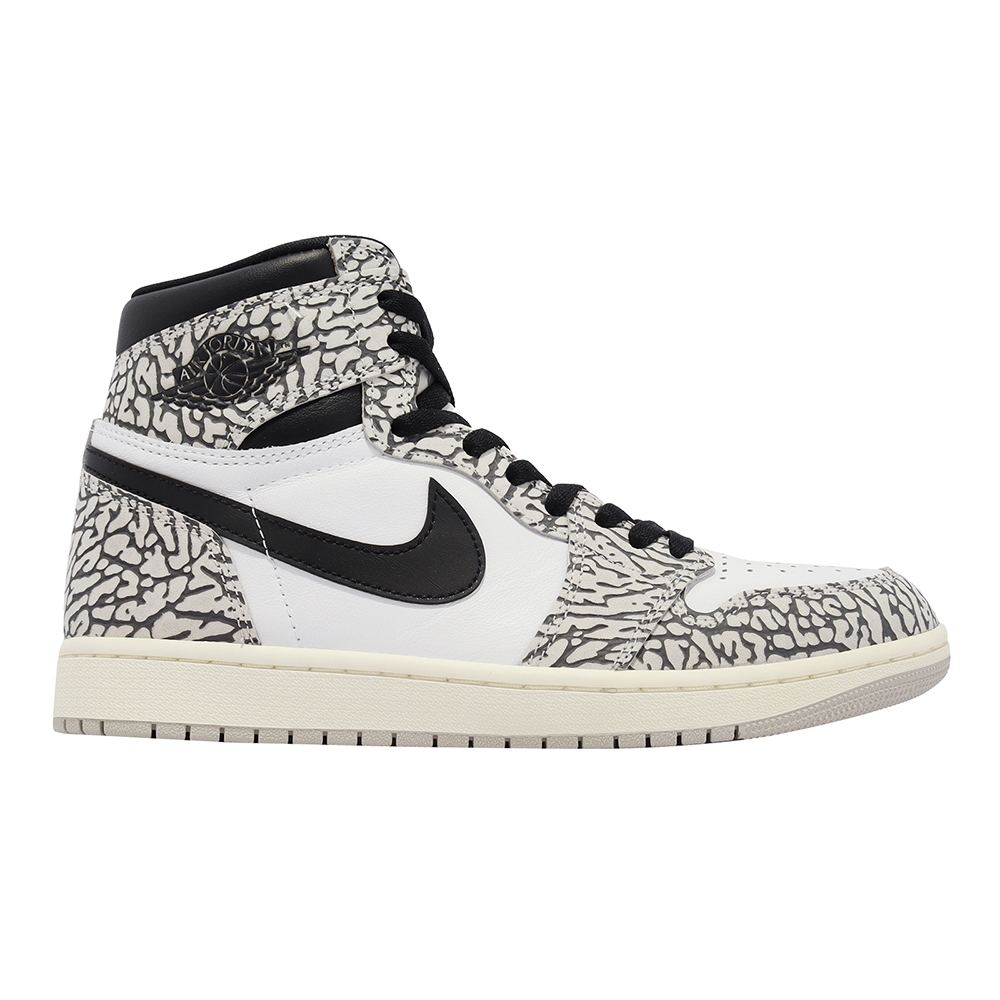 Nike Air Jordan 1 Retro High OG 爆裂紋白灰男鞋AJ1 休閒鞋喬丹DZ5485