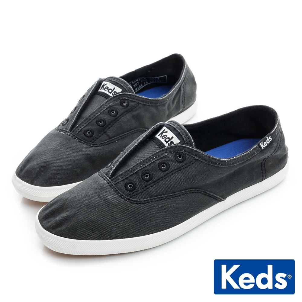 Keds 品牌經典系列之水洗休閒便鞋-炭灰