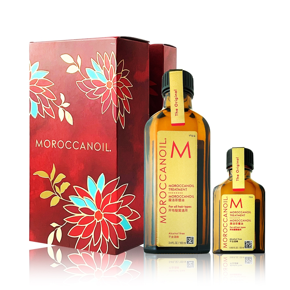 MOROCCANOIL 摩洛哥優油富貴禮盒(100ml+隨身瓶25ml)-快速到貨