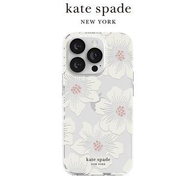 【kate spade】iPhone 15 Pro 精品手機殼 經典蜀葵