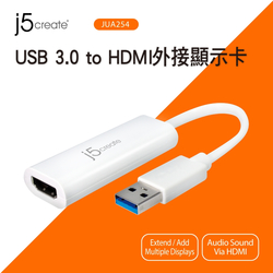 j5create USB 3.0 HDMI 外接顯示卡-JUA254