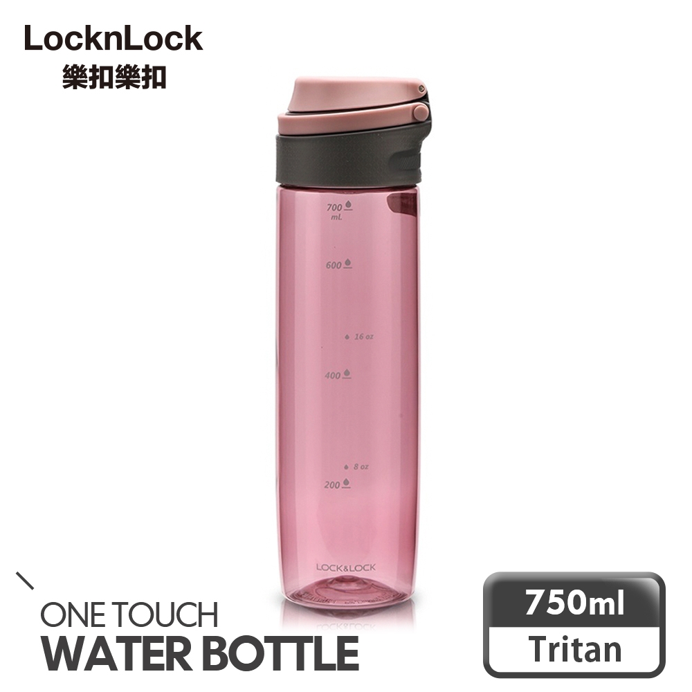 樂扣樂扣Tritan隨行運動休閒水壺750ml/粉紅(快)