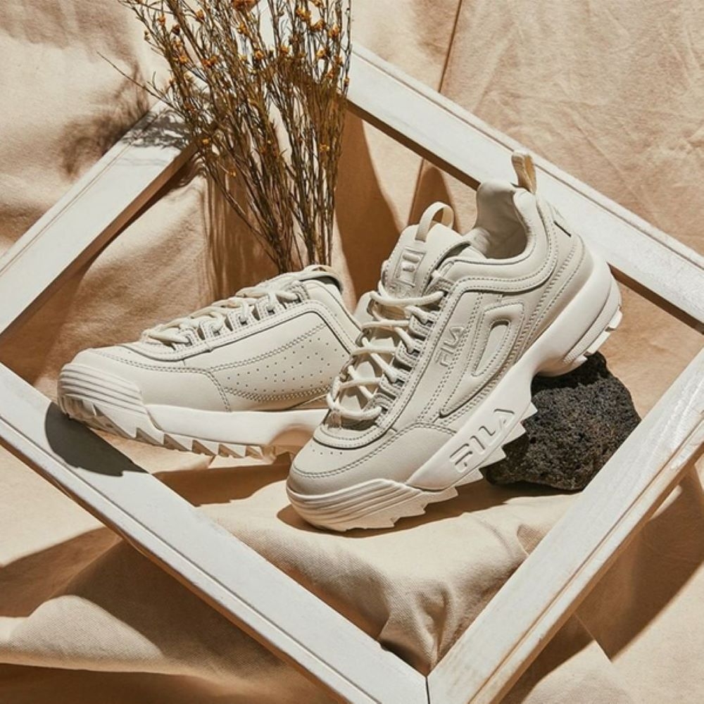 FILA DISRUPTOR II PREMIUM 女運動鞋-米白5-C113X-100 | 休閒鞋| Yahoo