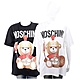MOSCHINO 羅馬戰士泰迪熊寬鬆版棉質T恤(男/女可穿)-2色可選 product thumbnail 1