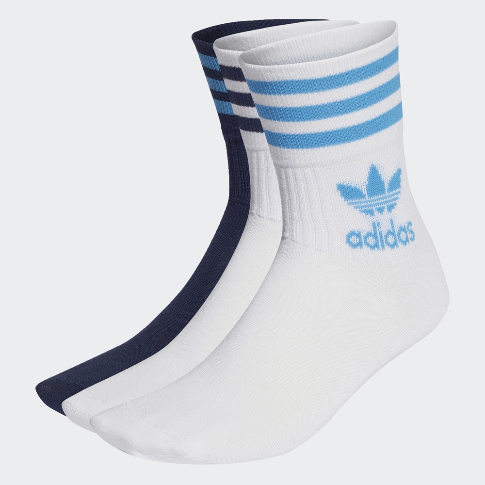 adidas ADICOLOR 中筒襪 3 雙入 - Originals 男/女 HN6870