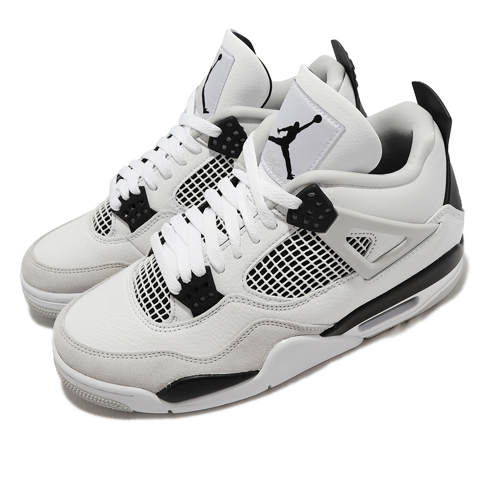 Nike Air Jordan 4 Retro 男鞋喬丹AJ4 Military Black 白灰DH6927-111