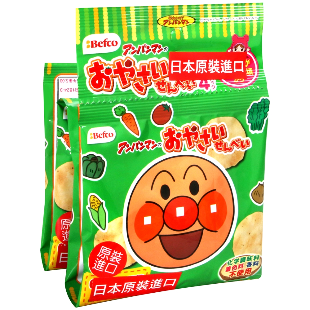 栗山 麵包超人4連野菜仙貝(40g)