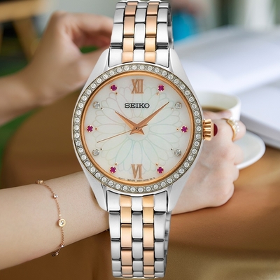 SEIKO精工 珍珠母貝 輕奢華腕錶 6N01-00K0KS/SUR542P1 (SK034)