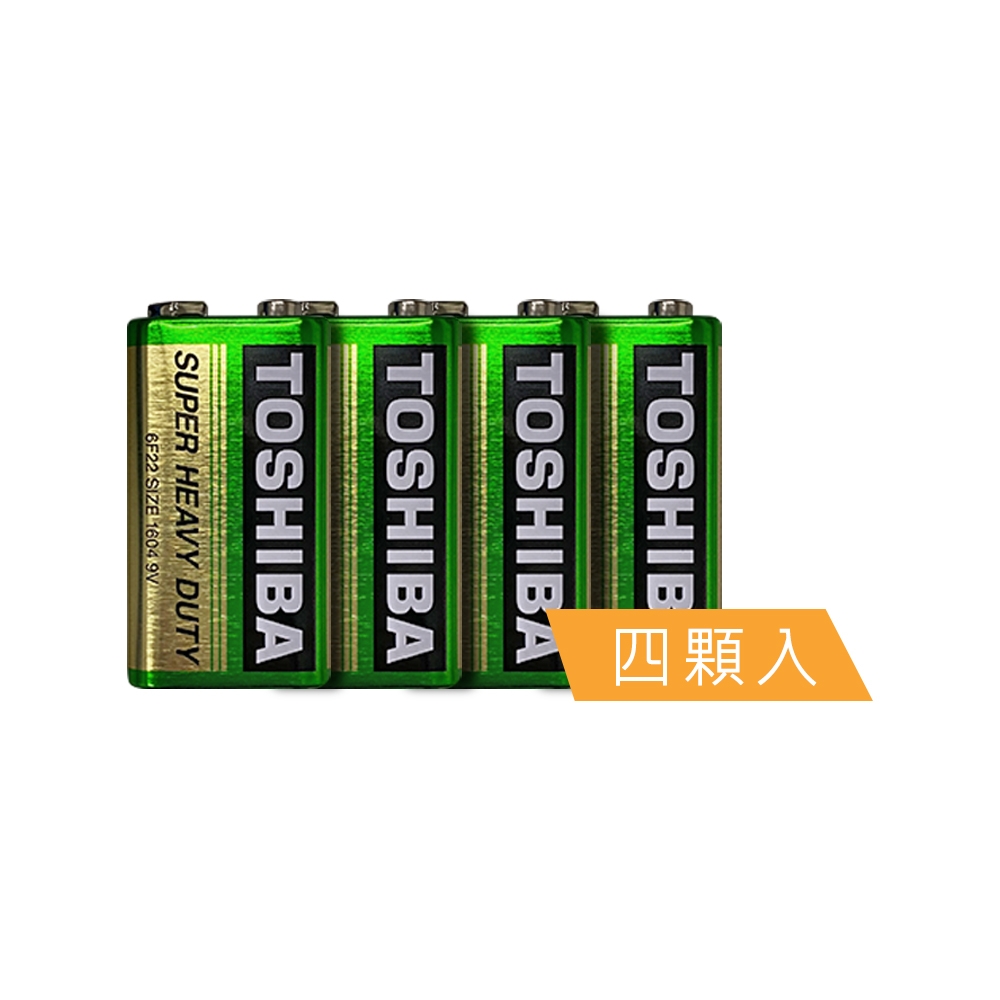 東芝TOSHIBA 環保碳鋅電池 9V專用電池(4入) 原廠公司貨