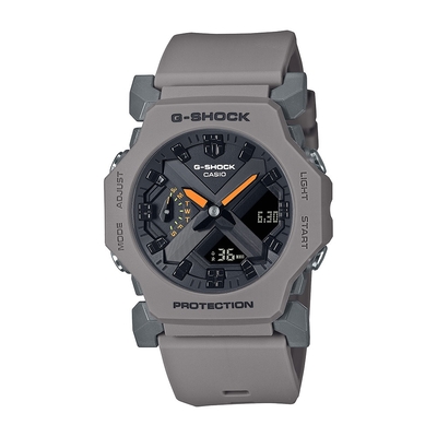 CASIO卡西歐 G-SHOCK 極簡強悍 輕巧簡約 潮流灰 全新進化 雙顯系列 GA-2300-8A_42.1mm