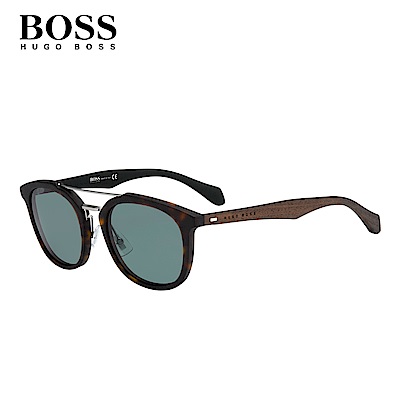 HUGO BOSS BOSS 1004/S-時尚拼接型男太陽眼鏡－玳瑁框