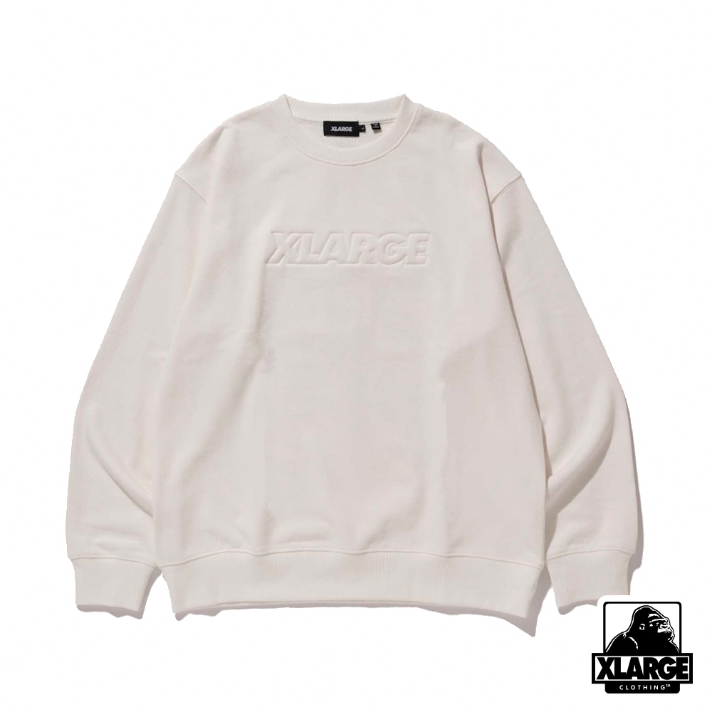 XLARGE PADDING STANDARD LOGO CREW NECK大學T-白| Yahoo奇摩購物中心