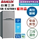 福利品 SANLUX台灣三洋 129L 1級變頻雙門電冰箱 SR-C127BV1 伯爵灰 product thumbnail 1