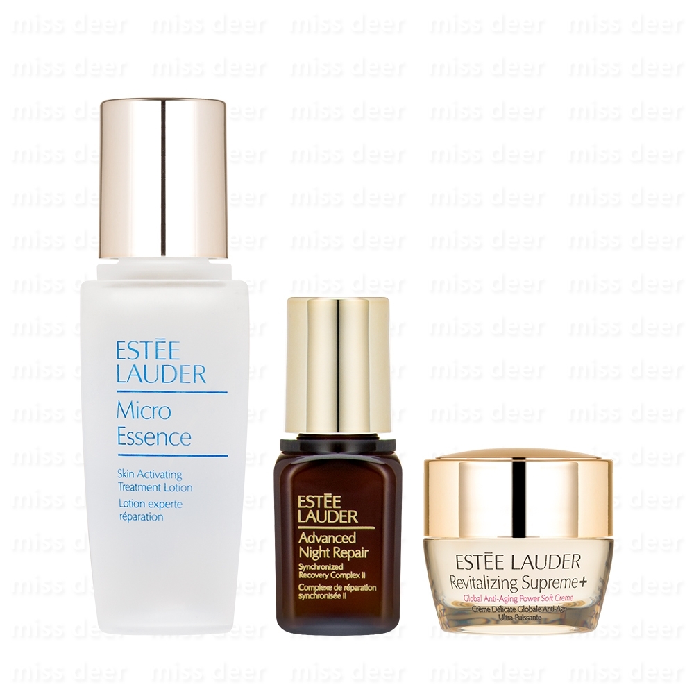 *ESTEE LAUDER 金三角旅行組(原生露15ml+修護露7ml+無敵霜7ml)