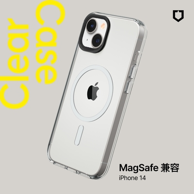 犀牛盾 iPhone 14(6.1吋)Clear (MagSafe兼容)超強磁吸透明防摔手機殼