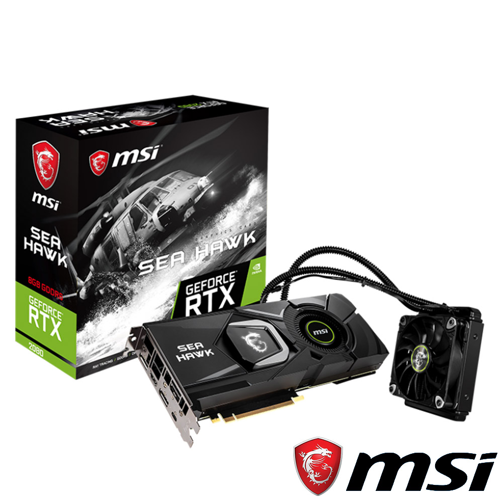 MSI微星 GeForce RTX 2080 SEA HAWK X 顯示卡