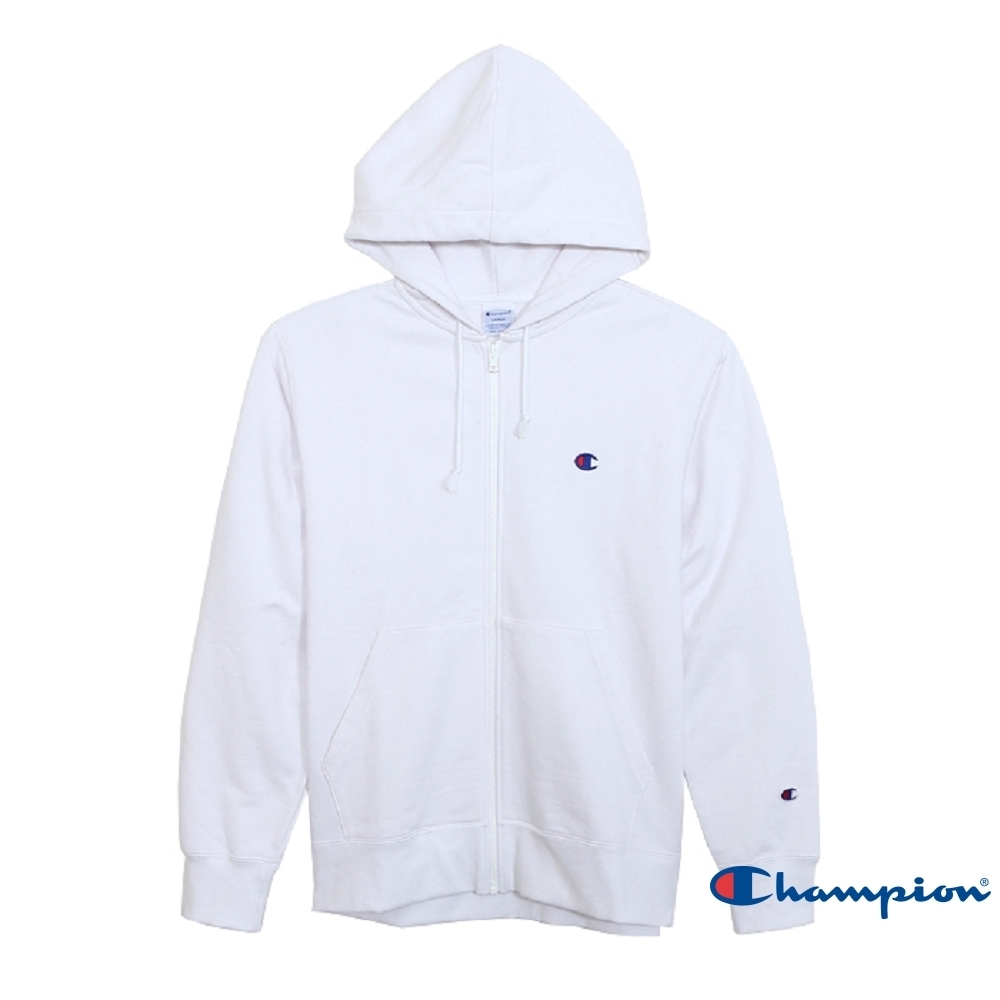 Champion Basic 毛巾布連帽外套 白色