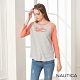 Nautica女裝經典LOGO七分袖棒球TEE-橘色 product thumbnail 1