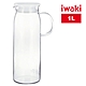 【iwaki】耐熱玻璃把手冷/熱水壺-1L product thumbnail 1